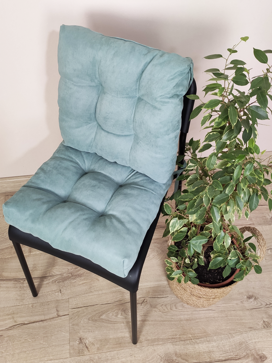 Мягкие подушки на стул (2 штуки) Голубой