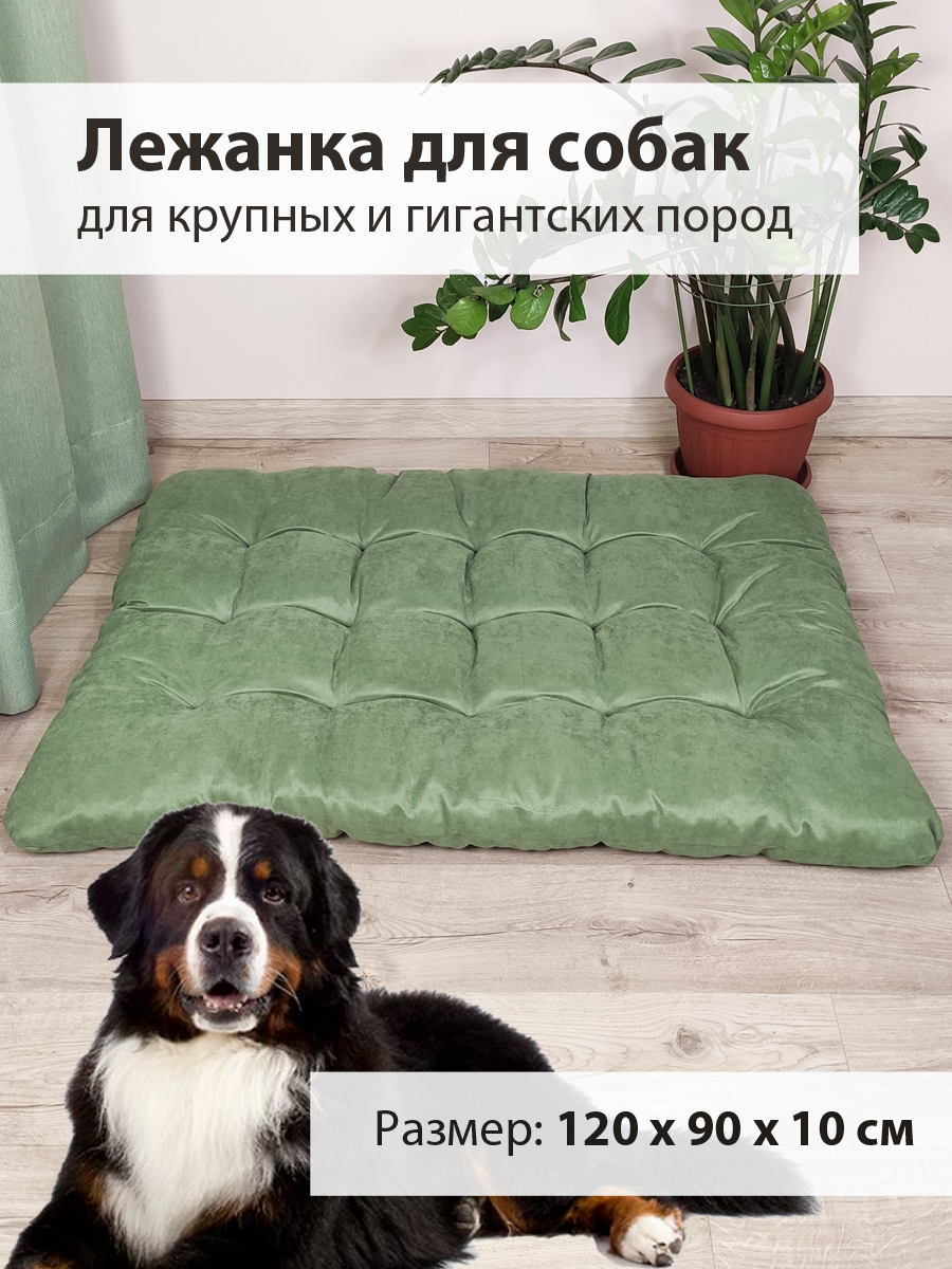 Лежанка для собак крупных и гигантских пород Graff (120x90 см) Зеленый